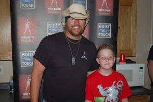 Jeremy with Toby Keith